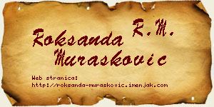 Roksanda Murašković vizit kartica